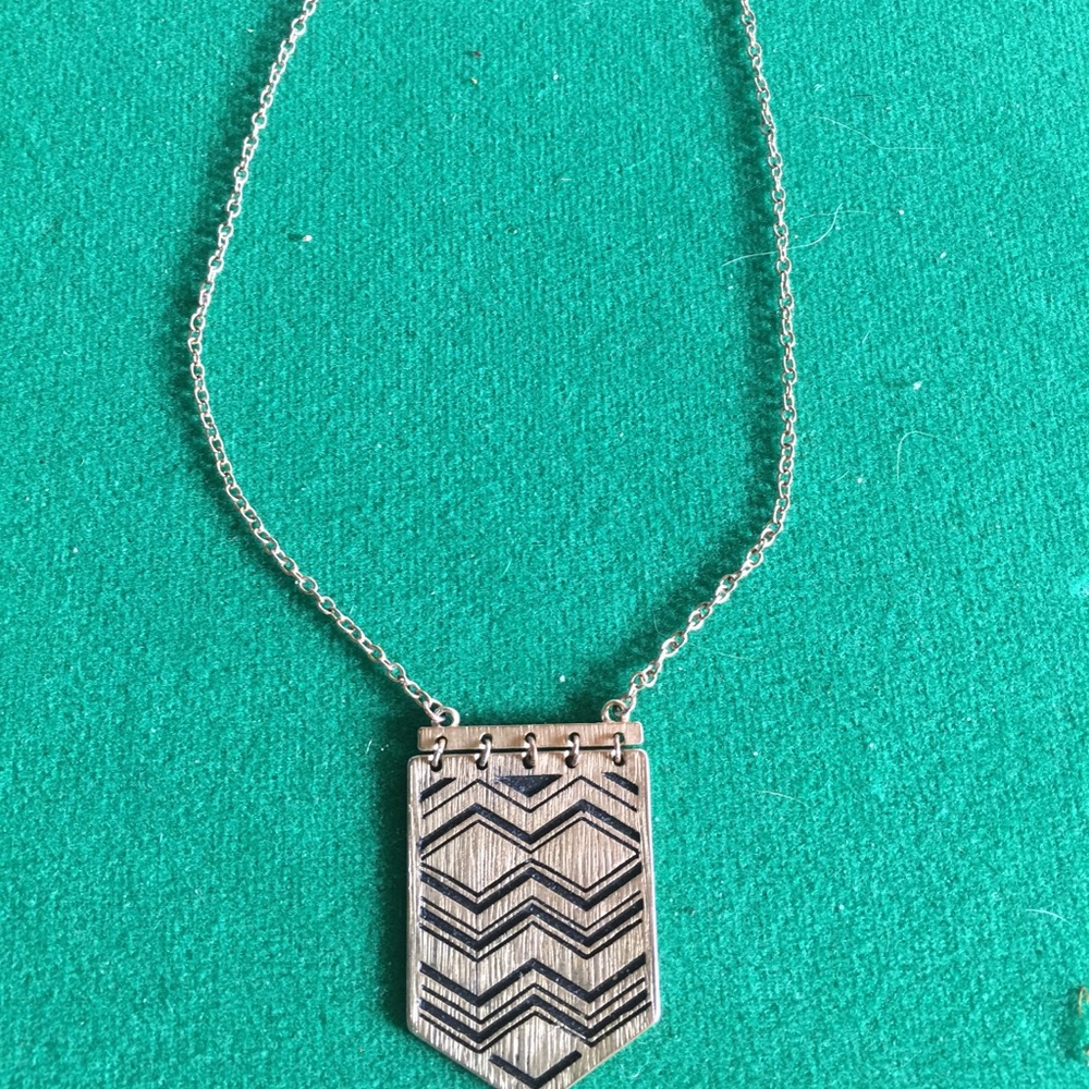 Brass Aztec necklace